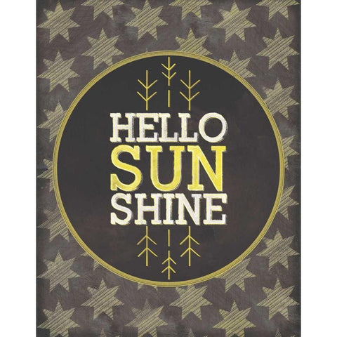 Hello Sunshine Gold Ornate Wood Framed Art Print with Double Matting by Sta Teresa, Ashley