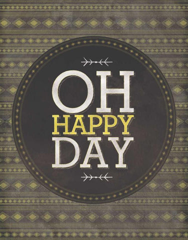 Oh Happy Day Black Ornate Wood Framed Art Print with Double Matting by Sta Teresa, Ashley