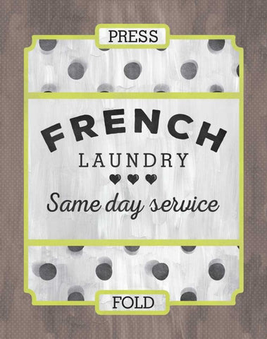 French Laundry White Modern Wood Framed Art Print with Double Matting by Sta Teresa, Ashley