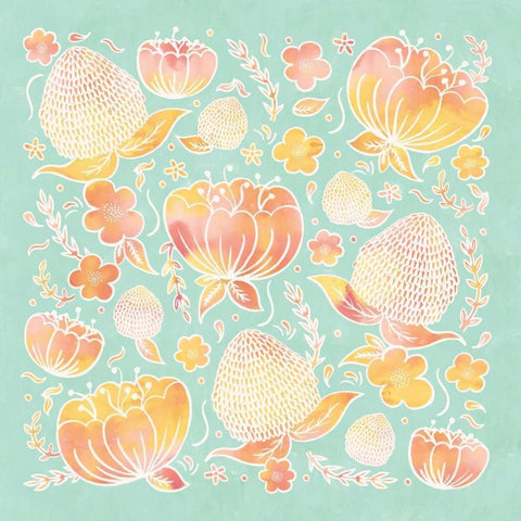 Pikes Flowers I White Modern Wood Framed Art Print by Sta Teresa, Ashley