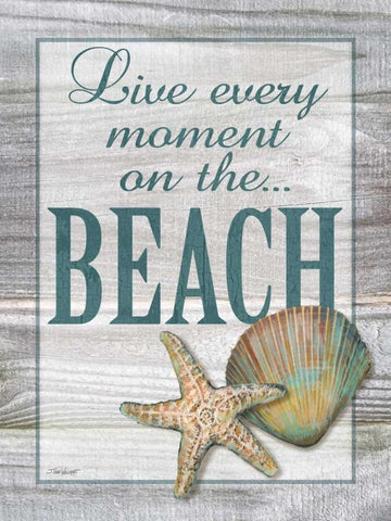 Live Every Moment Black Ornate Wood Framed Art Print with Double Matting by Williams, Todd