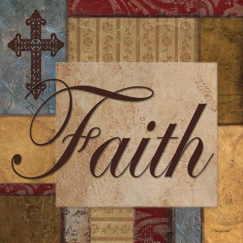 Faith White Modern Wood Framed Art Print by Williams, Todd