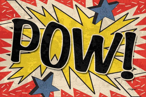 Pow White Modern Wood Framed Art Print with Double Matting by Williams, Todd