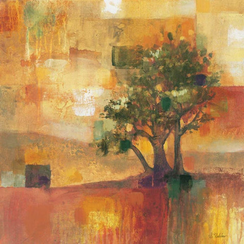 Harvest Light II Black Modern Wood Framed Art Print with Double Matting by Werbelow, Selina