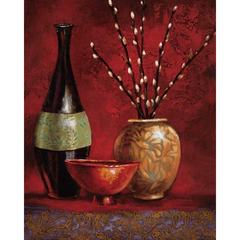 Persian Gardens III Gold Ornate Wood Framed Art Print with Double Matting by Werbelow, Selina