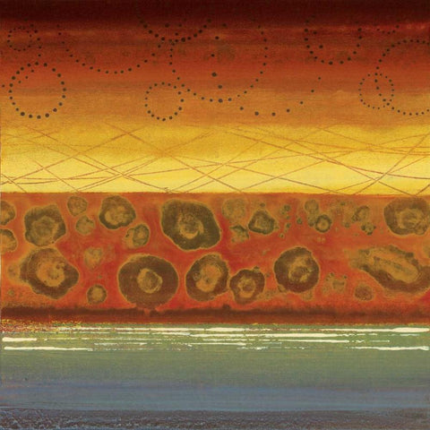 Alegre II Black Ornate Wood Framed Art Print with Double Matting by Werbelow, Selina