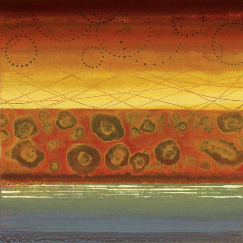 Alegre II Black Modern Wood Framed Art Print with Double Matting by Werbelow, Selina