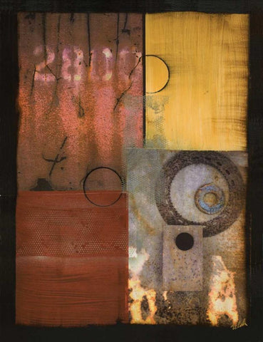 Invention I White Modern Wood Framed Art Print with Double Matting by Zelda