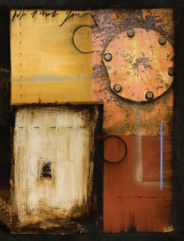 Invention II Black Ornate Wood Framed Art Print with Double Matting by Zelda