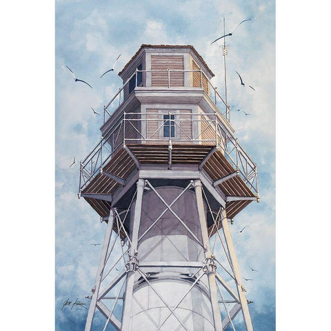 Hilton Head Rear Range - N.C. White Modern Wood Framed Art Print by Rizzo, Gene