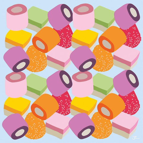 All of the Sweets Black Ornate Wood Framed Art Print with Double Matting by Hollie, Jasmine