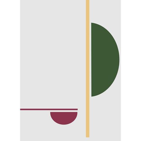 Balance No.4 White Modern Wood Framed Art Print by Ratcliffe, Tiffany