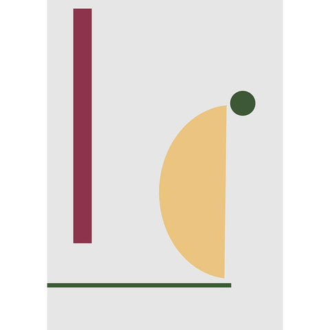 Balance No.6 Black Modern Wood Framed Art Print by Ratcliffe, Tiffany