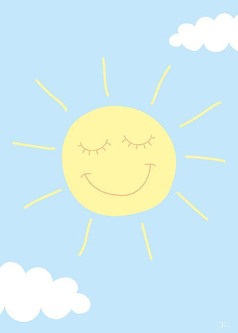 Sunshine White Modern Wood Framed Art Print with Double Matting by Hollie, Jasmine