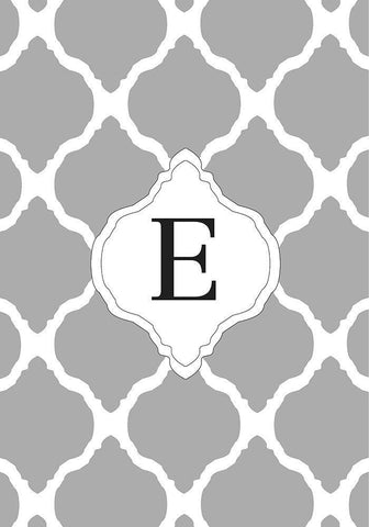 E White Modern Wood Framed Art Print with Double Matting by Art Licensing Studio