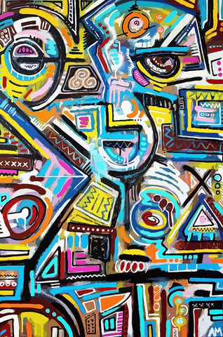 Eye of the Storm Black Ornate Wood Framed Art Print with Double Matting by Mcilwaine, Alloyius