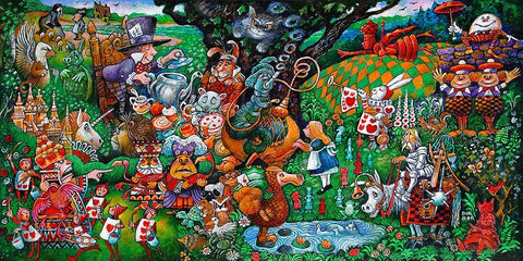 Alice White Modern Wood Framed Art Print with Double Matting by Bell, Bill