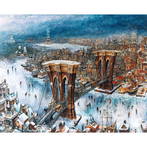 Winter Of 88 White Modern Wood Framed Art Print by Bell, Bill
