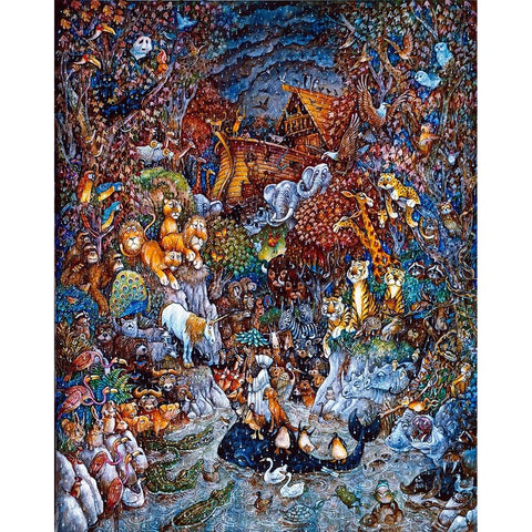 The Last Unicorn White Modern Wood Framed Art Print by Bell, Bill