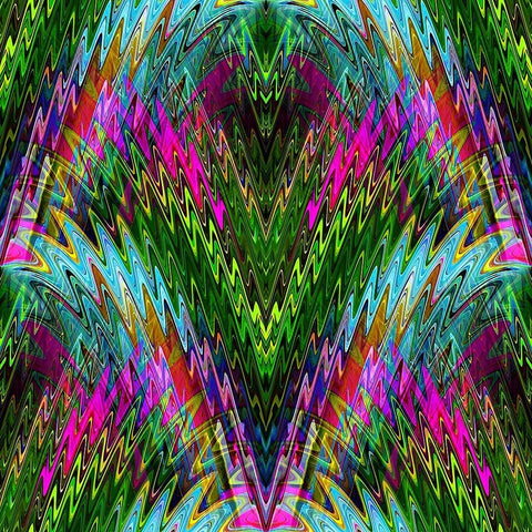 Garden Party Black Modern Wood Framed Art Print with Double Matting by Manlove, David