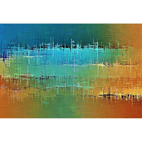 Painted Desert White Modern Wood Framed Art Print by Manlove, David