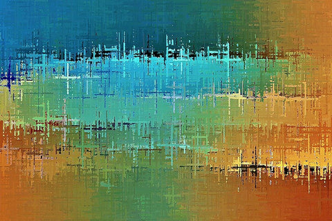 Painted Desert Black Ornate Wood Framed Art Print with Double Matting by Manlove, David