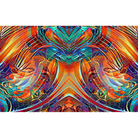 Glass Blower 3 Gold Ornate Wood Framed Art Print with Double Matting by Manlove, David