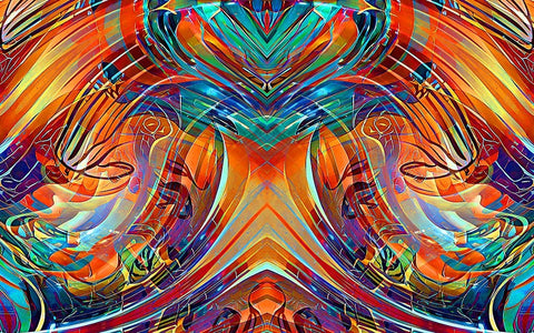 Glass Blower 3 White Modern Wood Framed Art Print with Double Matting by Manlove, David