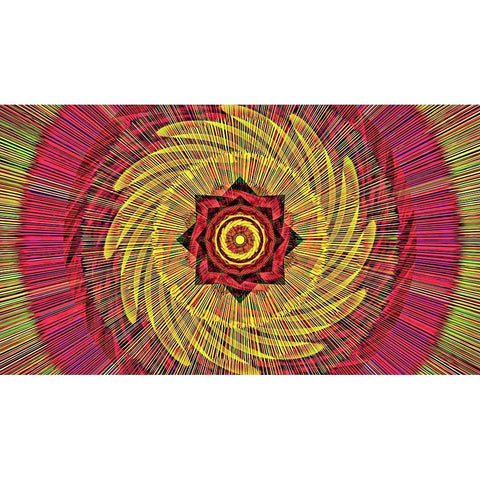 Fuschia and Gold of the Far East White Modern Wood Framed Art Print by Manlove, David