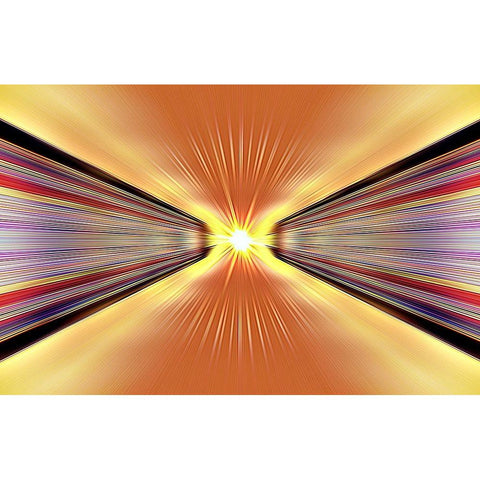 Light Speed cbs Black Modern Wood Framed Art Print by Manlove, David