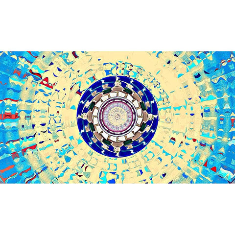 Sun Spots 5b Gold Ornate Wood Framed Art Print with Double Matting by Manlove, David