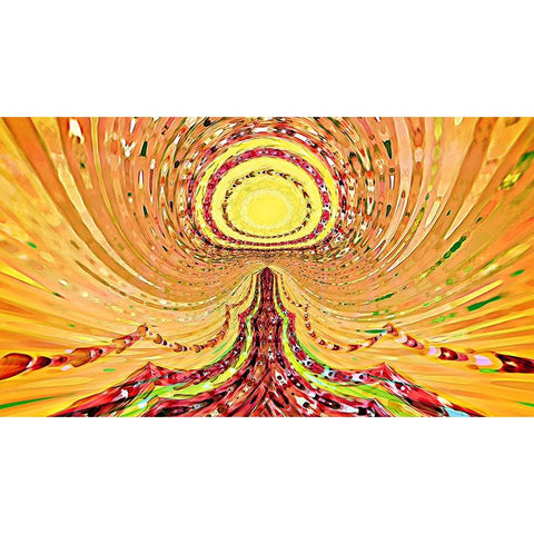 The Path To Enlightenment Gold Ornate Wood Framed Art Print with Double Matting by Manlove, David