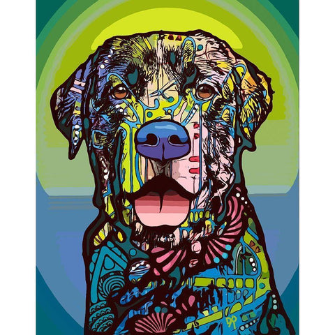 Indelible Lab Gold Ornate Wood Framed Art Print with Double Matting by Dean Russo Collection