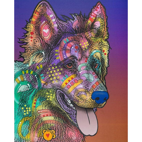 Keefer White Modern Wood Framed Art Print by Dean Russo Collection