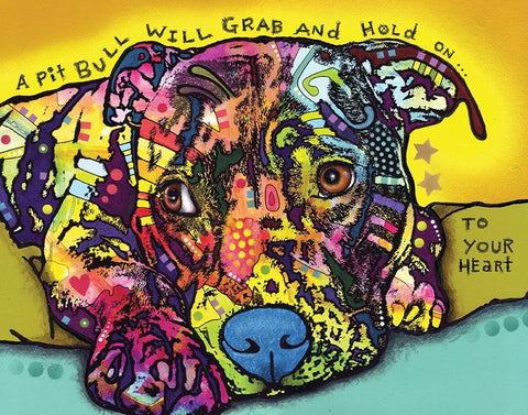 Hold Your Heart White Modern Wood Framed Art Print with Double Matting by Dean Russo Collection