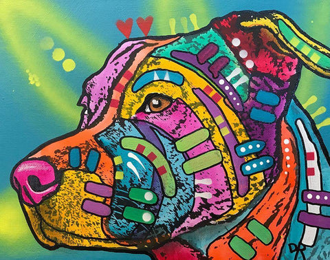 Bailey White Modern Wood Framed Art Print with Double Matting by Dean Russo Collection