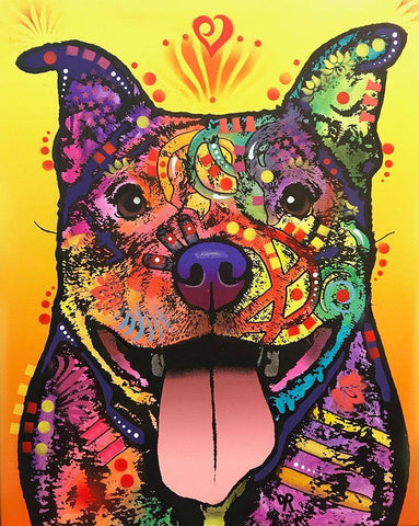 Ralph White Modern Wood Framed Art Print with Double Matting by Dean Russo Collection