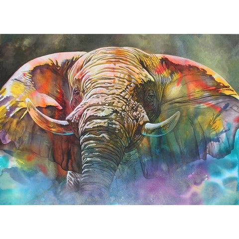 Back Off Large Black Modern Wood Framed Art Print with Double Matting by Stevenson, Graeme