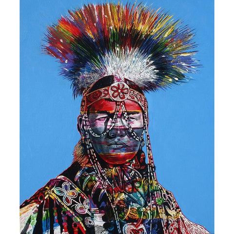 Noble Mind Black Modern Wood Framed Art Print with Double Matting by Stevenson, Graeme