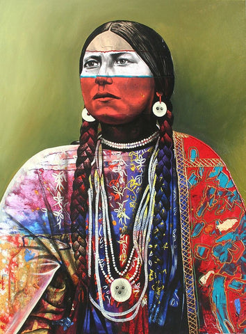 Seeing The Past White Modern Wood Framed Art Print with Double Matting by Stevenson, Graeme