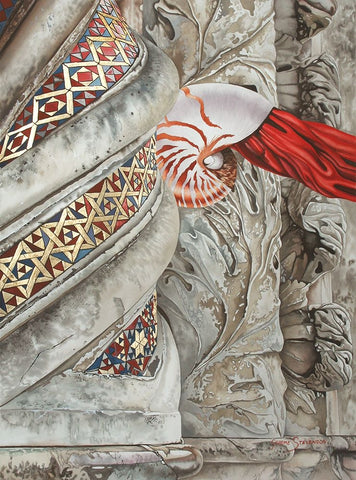 The Truth Be Known White Modern Wood Framed Art Print with Double Matting by Stevenson, Graeme