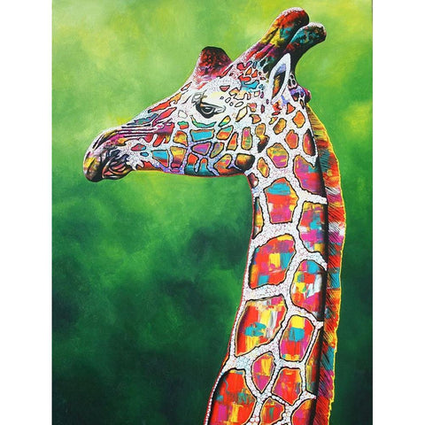 Gingles Black Modern Wood Framed Art Print by Stevenson, Graeme