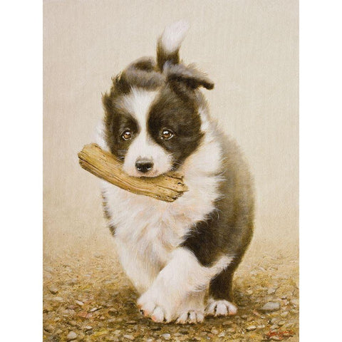 222 Black Modern Wood Framed Art Print by Silver, John