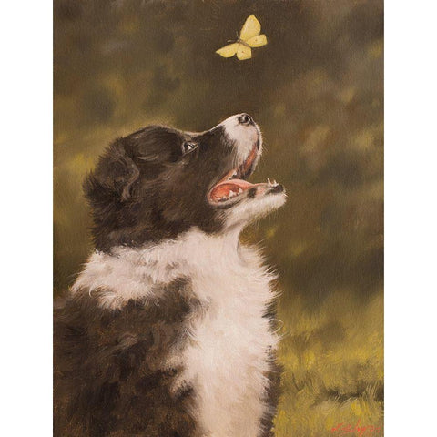 306 Black Modern Wood Framed Art Print by Silver, John