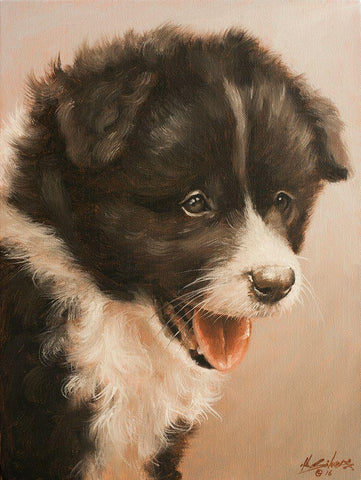 307 White Modern Wood Framed Art Print with Double Matting by Silver, John