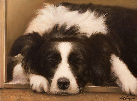 310 White Modern Wood Framed Art Print with Double Matting by Silver, John