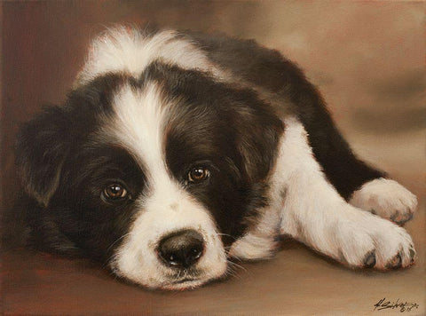 313 Black Ornate Wood Framed Art Print with Double Matting by Silver, John