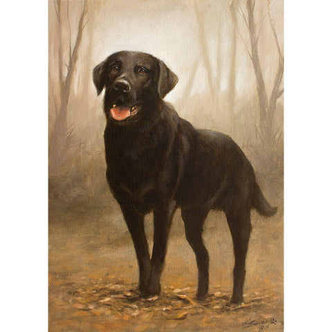 316 Black Modern Wood Framed Art Print by Silver, John