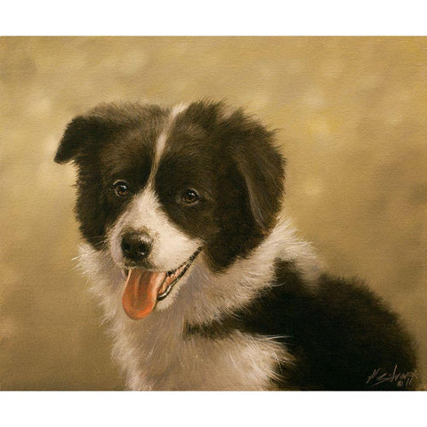 318 Black Modern Wood Framed Art Print with Double Matting by Silver, John