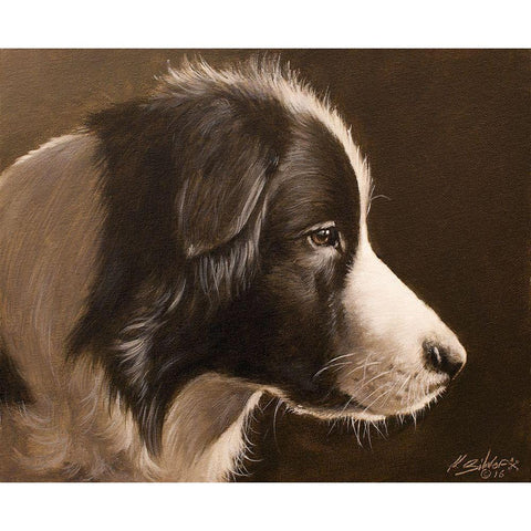 321 Black Modern Wood Framed Art Print by Silver, John